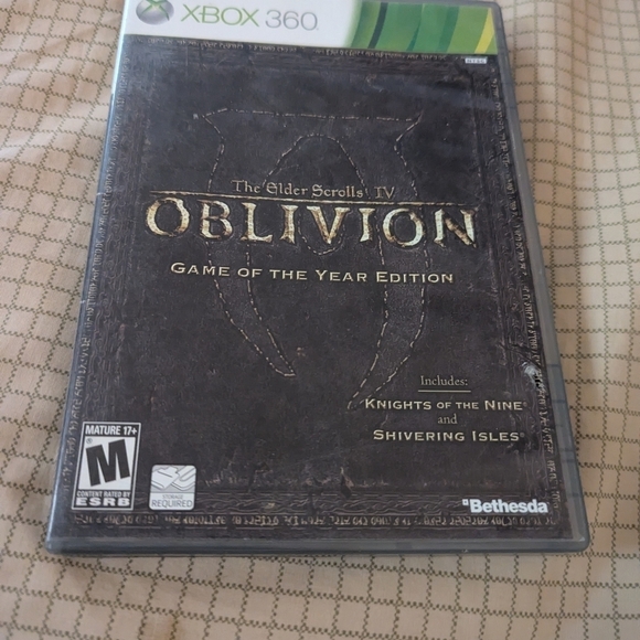 Xbox Other - Black and White Video Game The Elder Scrolls IV Oblivion